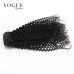 Clip In Human Hair Extensions Kinky Curly 100% Human Brazilian Hair Natural Black Hair